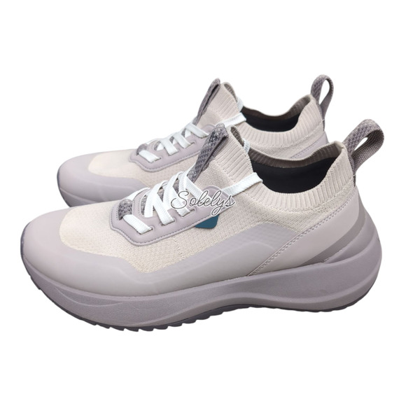 Vessi Stormburst Mens 7 Quartzite Gray Low Top Waterproof DymaTex Knit Sneaker - Picture 3 of 12